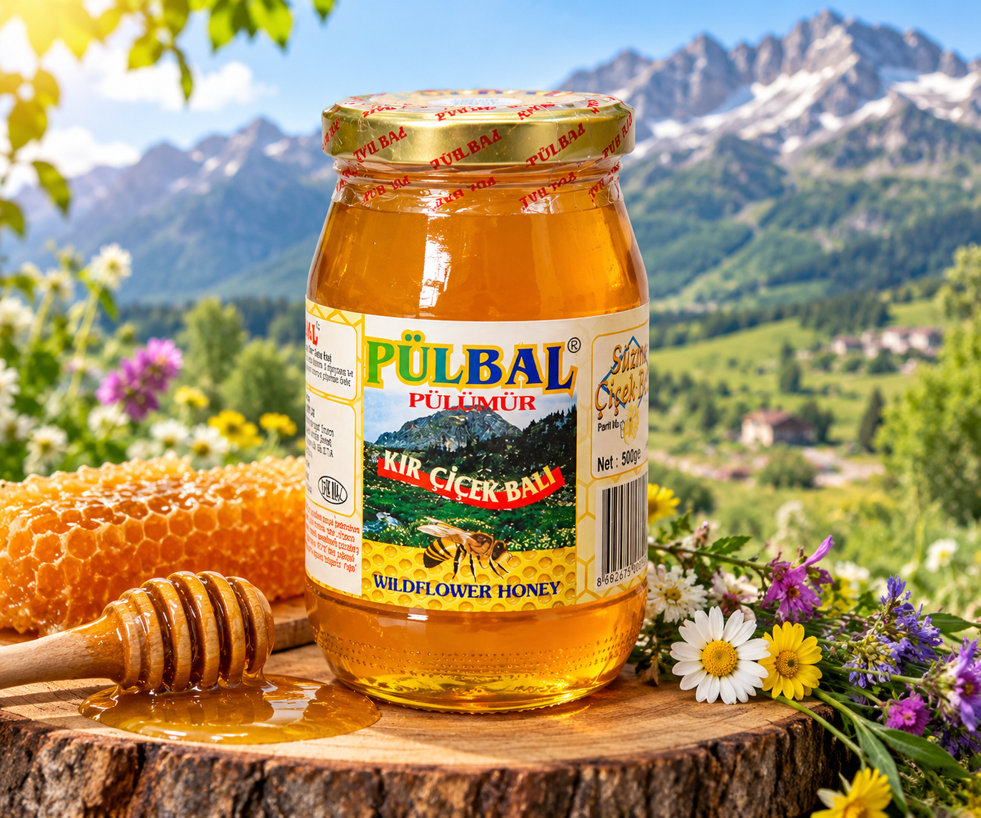 Munzur Kır Çiçek Balı 500 Gr