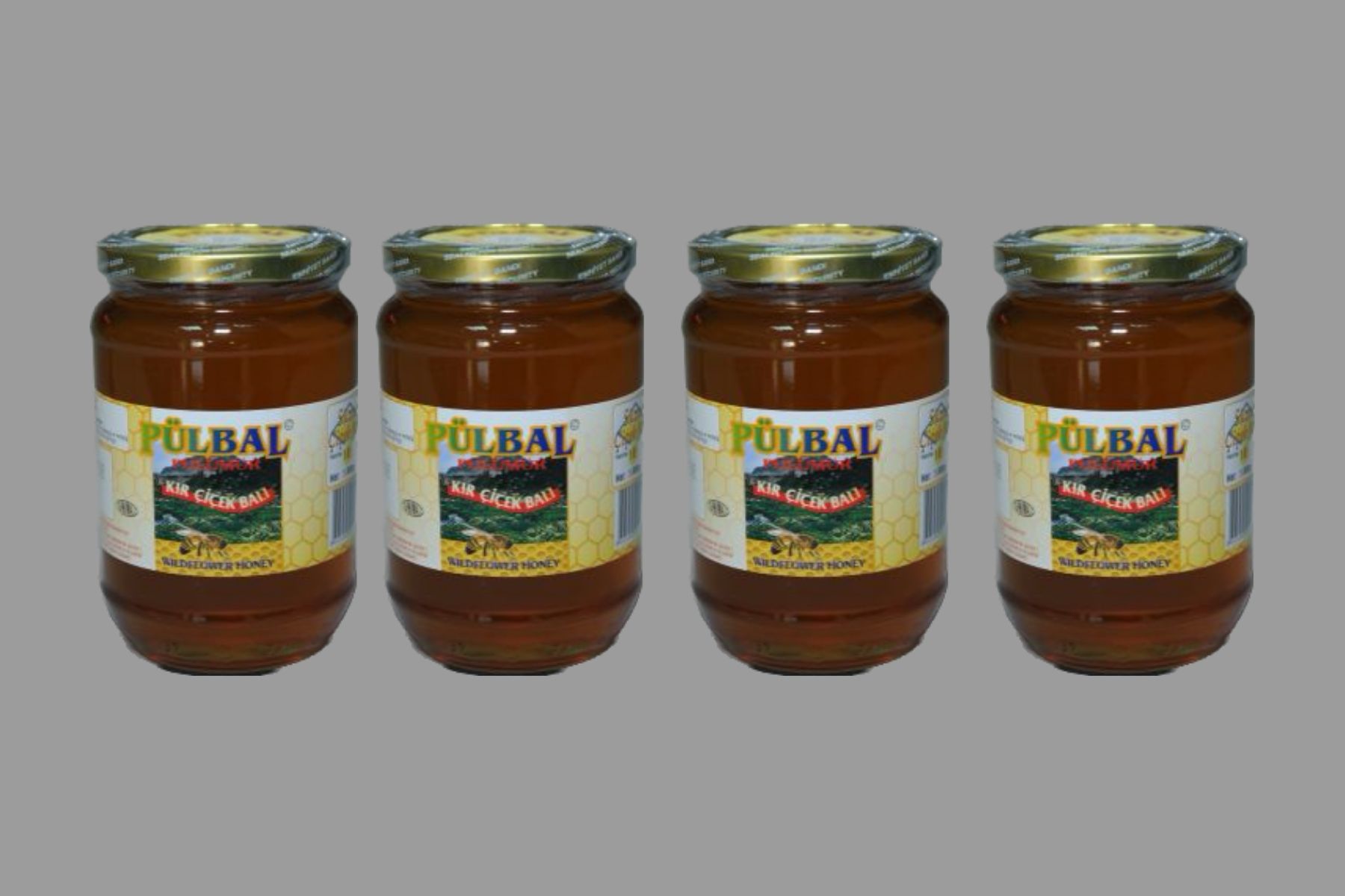 Munzur Kır Çiçek Balı 850 gr Cam Kavanoz 4 Adet